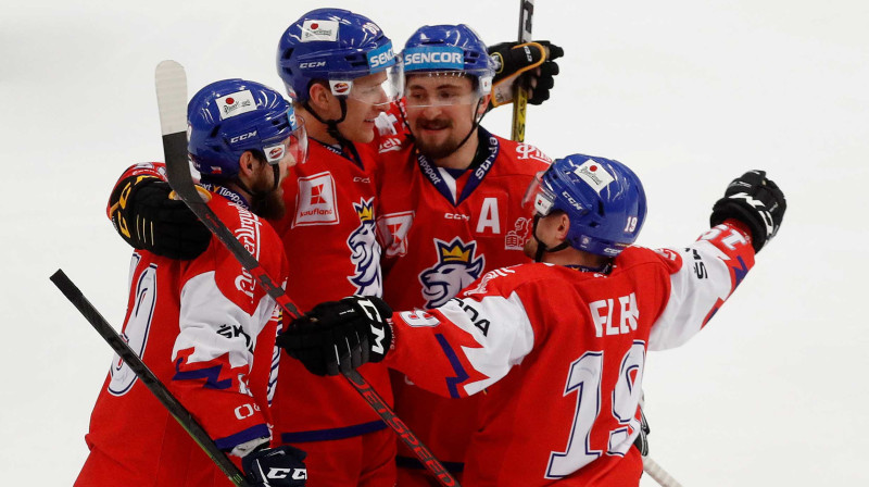 Čehijas hokejisti. Foto: Reuters/Scanpix