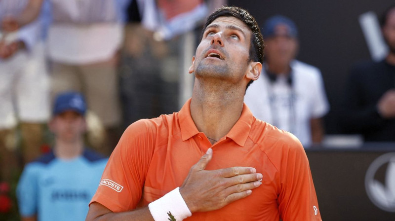 Novāks Džokovičs. Foto: Guglielmo Mangiapane/Reuters/Scanpix