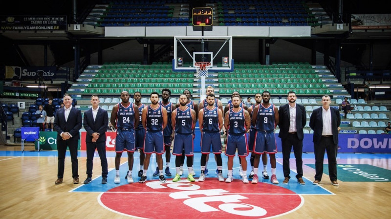 Lielbritānijas izlase 25. augustā. Foto: FIBA
