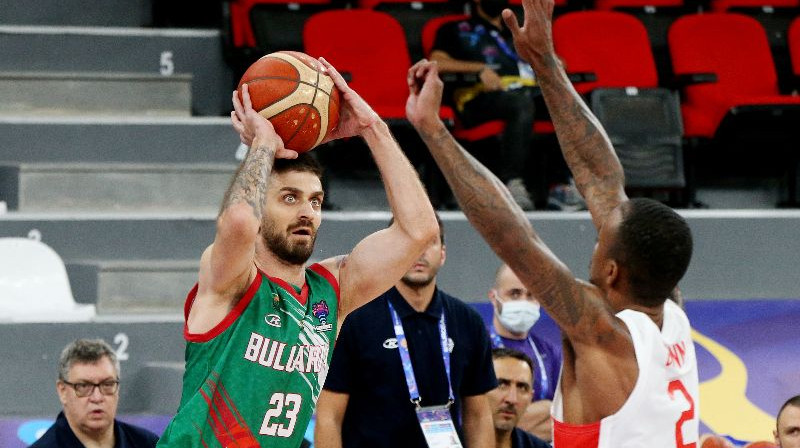 Spānijas un Bulgārijas duelis ''EuroBasket 2022'' ietvaros. Foto: Reuters/Scanpix