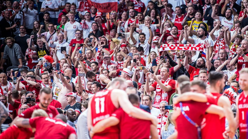 Polijas līdzjutēji varēs savus mīluļus atbalstīt savās mājās pēc trīs gadiem. Foto: FIBA