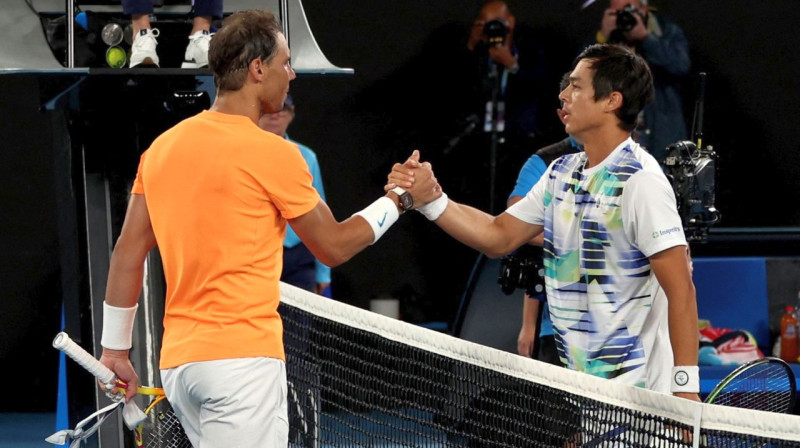 Rafaels Nadals un Makenzijs Makdonalds. Foto: Loren Elliott/Reuters/Scanpix