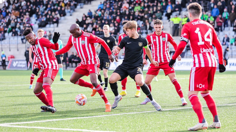 "Valmiera" pret "Liepāju". Foto: Valmiera FC