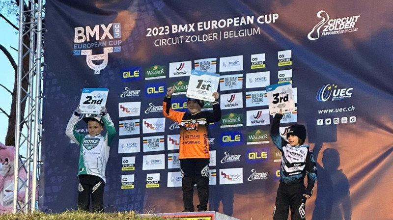 Latvijas jaunie BMX sportisti plūc laurus Eiropas kausa 3. posmā
Foto: BMX Rīga