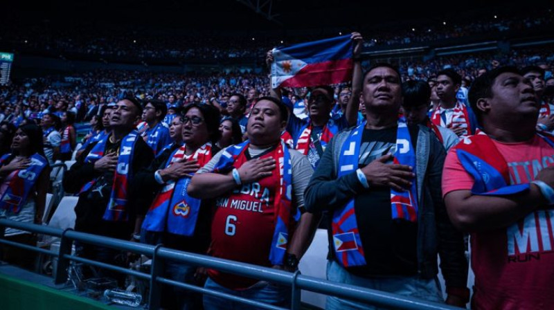 Filipīniešu līdzjutēji. Foto: FIBA