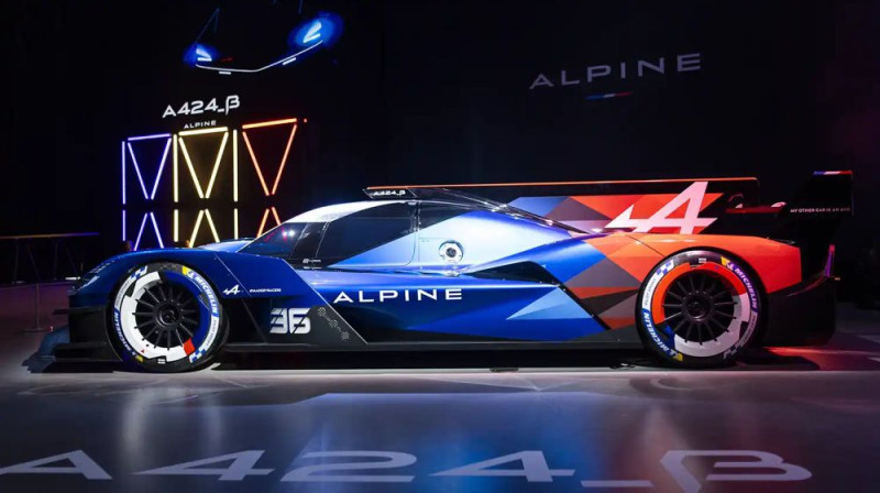 Jaunais "Alpine" Lemānas sacīkšu auto. Foto: Motorsport.com