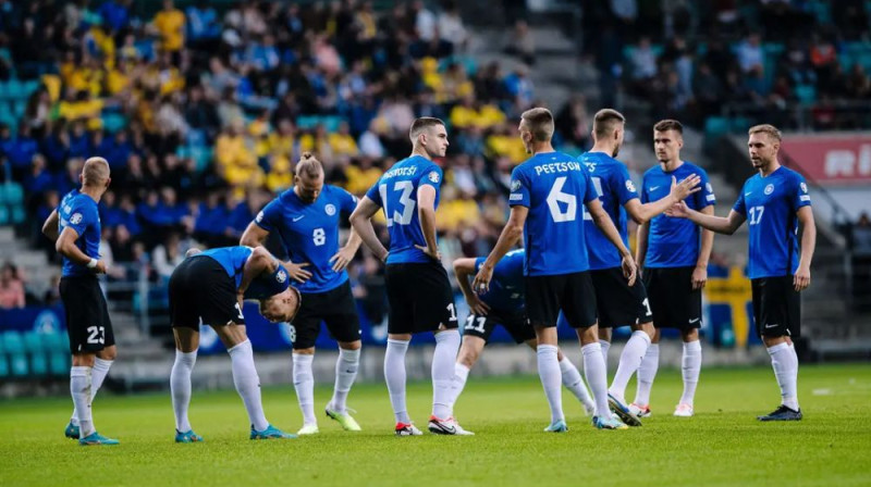 Igaunijas futbola izlase. Foto: Ken Mürk/ERR