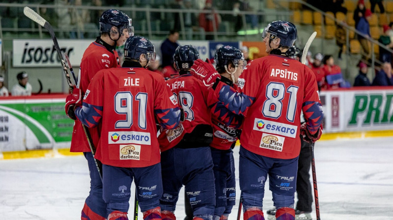 Rīgas "Prizmas" hokejisti. Foto: Agris Bricis/LHF
