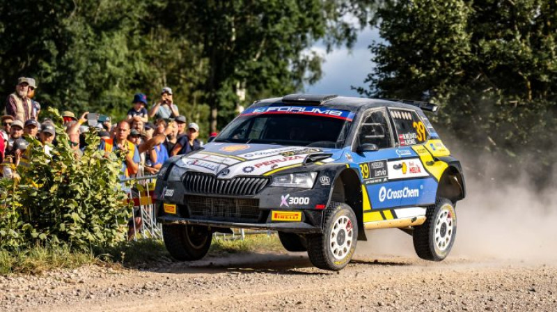 Matīss Mežaks/Arnis Ronis. Foto: Tet Rally Latvia