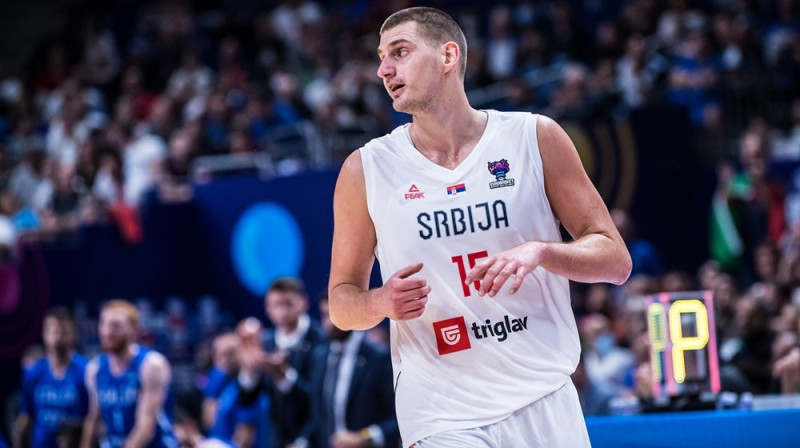 Nikola Jokičs. Foto: FIBA