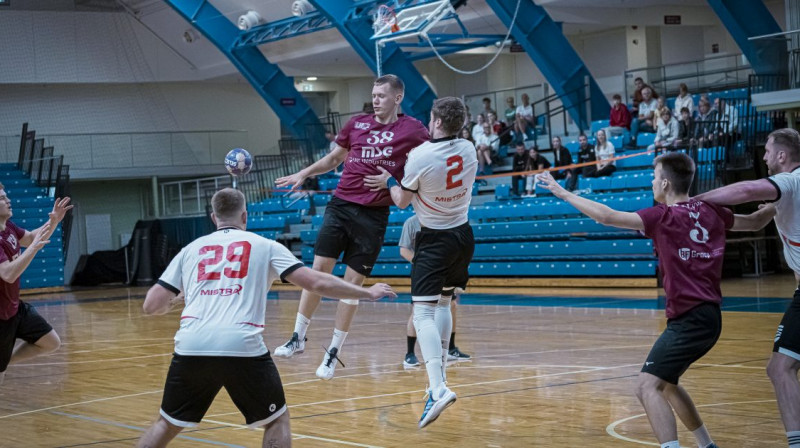 Savu uzbrukumu veido MSĢ handbolisti. Foto: Latvijas Handbola federācija