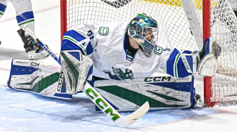Artūrs Šilovs. Foto: Abbotsford Canucks