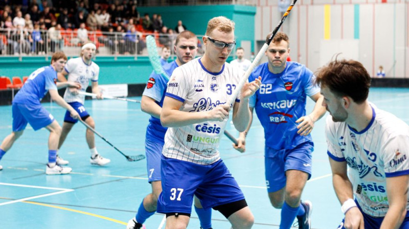 Krišs Treimanis (#37) atzīmējās ar trim vārtu guvumiem, foto: Ķekavas Bulldogs