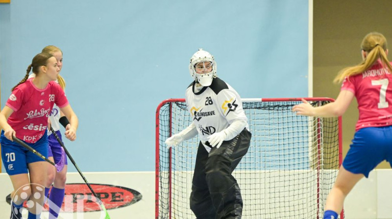 Allana Kolosova (#28) visas spēles laikā tā arī netika pārspēta, foto: FK NND