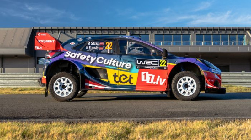 Seska/Franča ekipāžas jaunais auto dizains. Foto: M-Sport