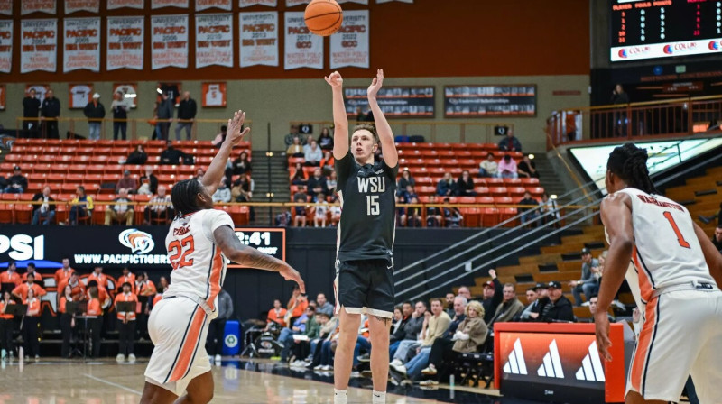 Rihards Vāvers. Foto: University of the Pacific Athletics