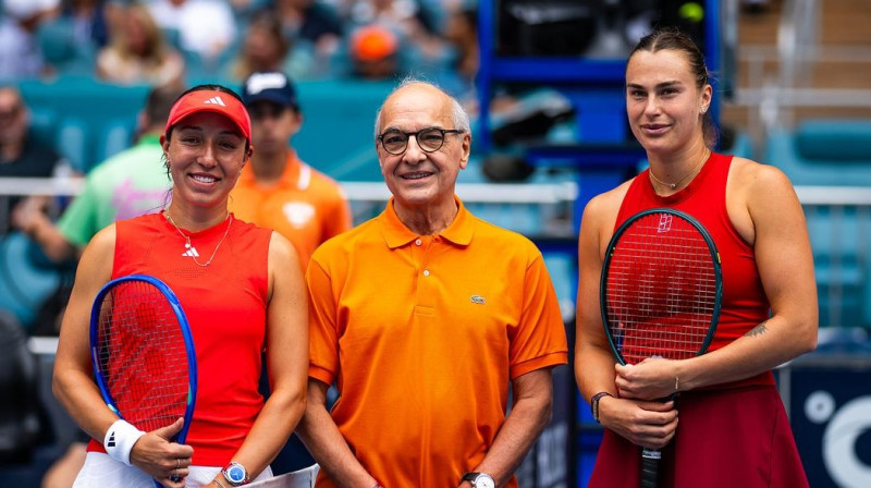 Džesika Pegula un Arina Sabaļenka Foto: Jimmie48 / WTA