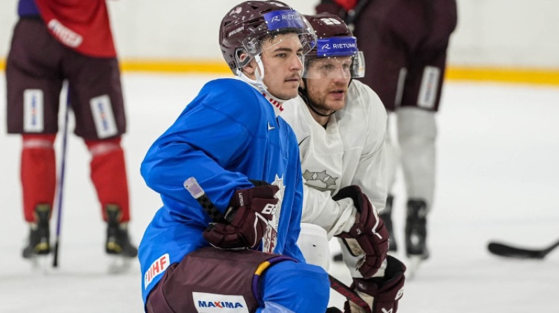 Ralfs Bergmanis un Ralfs Freibergs. Foto: Guntis Lazdāns/LHF