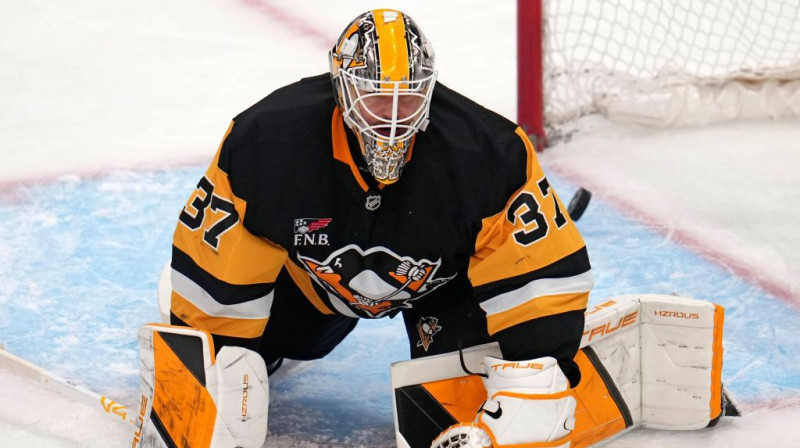 Artūrs Šilovs spēlē pret Minesotu. Foto. AP. Scanpix