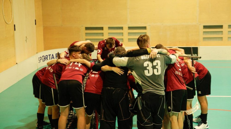 SK "Slampe/Zevid" spējuši sarūpēt pirmo zaudējumu Kuldīgas florbolsitiem, foto: SK Slampe/Zevid