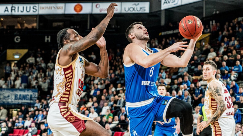 Rihards Lomažs uzbrukumā. Foto: BC Neptūnas Klaipėda