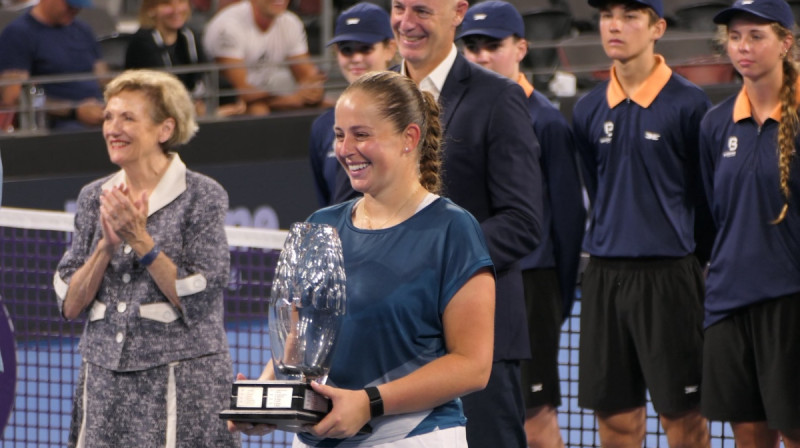 Aļona Ostapenko. Foto: @kotekcanu / Brisbane International