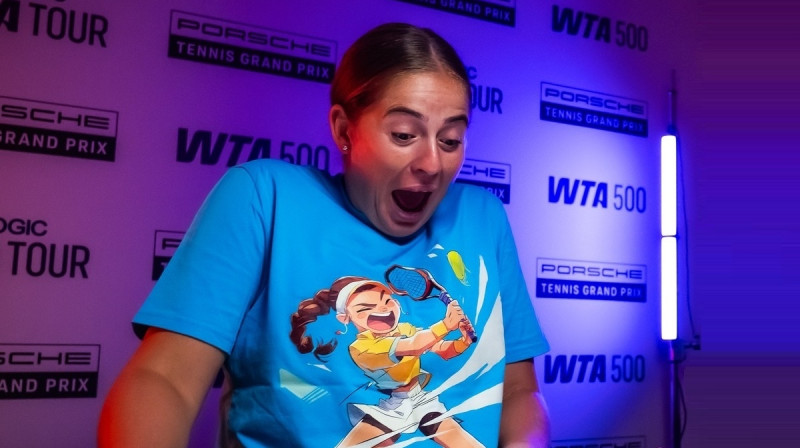 Aļona Ostapenko. Foto: Porsche Tennis