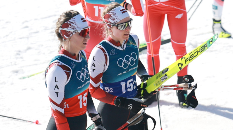 Kitija Auziņa un Patrīcija Eiduka. Foto: Toms Kalniņš/LOK