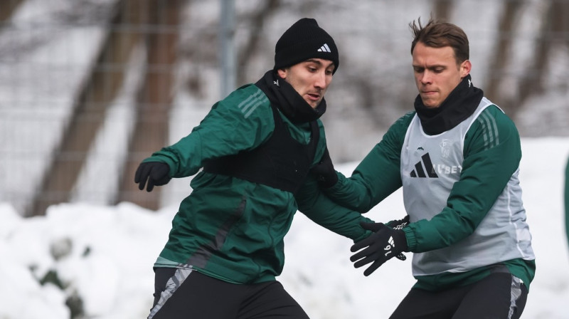 Alvis Jaunzems treniņā. Foto: Lechia Gdańsk