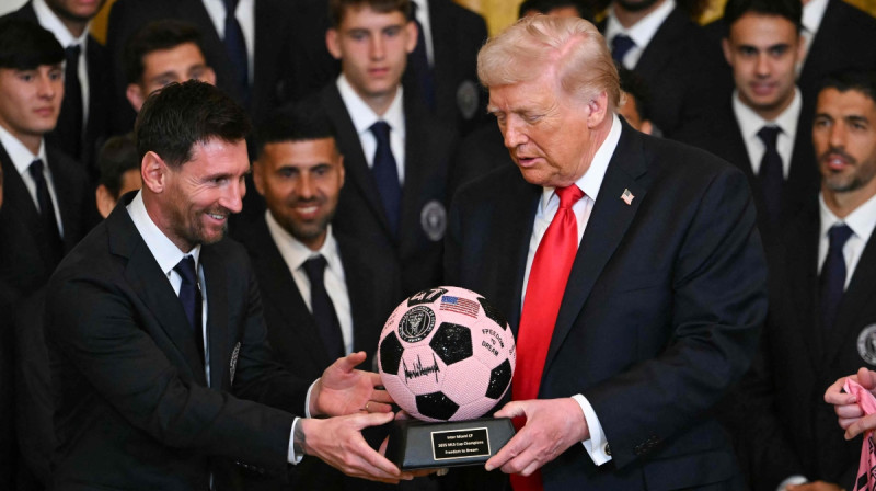 Lionels Mesi un Donalds Tramps. Voto: AFP/Scanpix