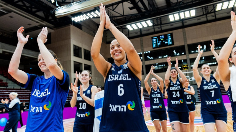 Izraēlas basketbolistes 2026. gada 17. martā. Foto: IBBA