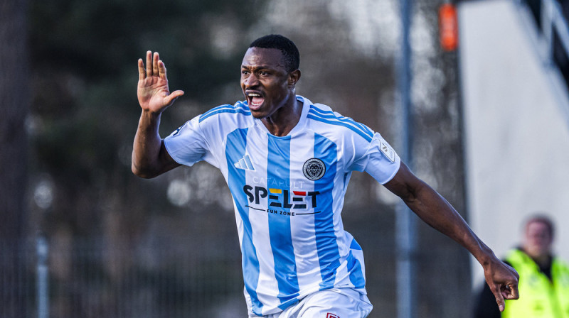 "Riga FC" uzbrucējs Muhammeds Badamosi. Foto: Riga FC