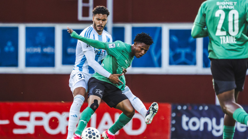 Epizode spēlē starp "Riga FC" un "Audu". Foto: Riga FC
