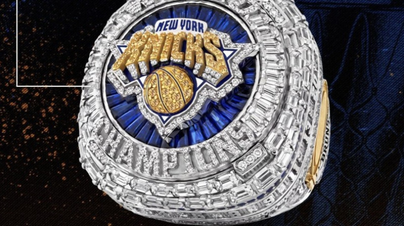 2025./26.g. sezonas čempionu gredzens. Foto: New York Knicks