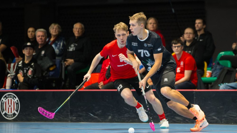 Jānis Ragovskis (#70) bija spēles galvenais varonis, piedaloties visos komandas gūtajos vārtos, foto: FK Kurši