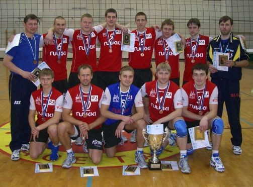 Igaunijas volejbola čempionāta bronza Pērnavas volejbolistiem