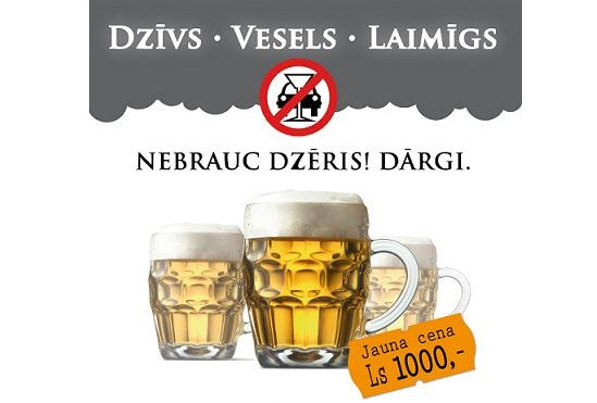 Nemaksā par alus kausu 1000 latus!