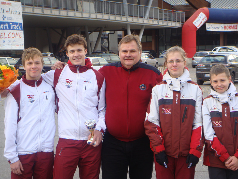 Latvijas šorttrekistiem labi panākumi sacensībās Bormio