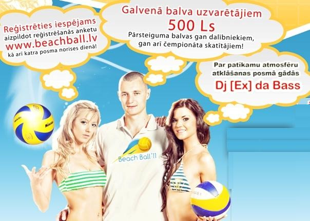 Sestdien startēs "Beach Ball 2011" sezona (+video)