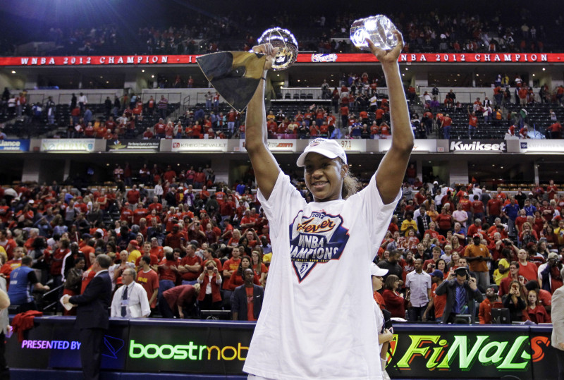 Par WNBA čempionēm kļuvušas "Fever" basketbolistes (+foto)