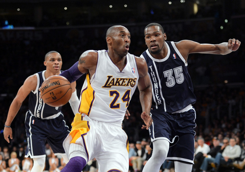 Braientam atkal 14 rezultatīvas piespēles, "Lakers" tiek galā ar "Thunder"