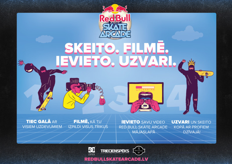 "Red Bull Skate Arcade" fināls jau trešdien