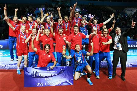 Krievijas volejbolisti trešo reizi triumfē Pasaules līgā