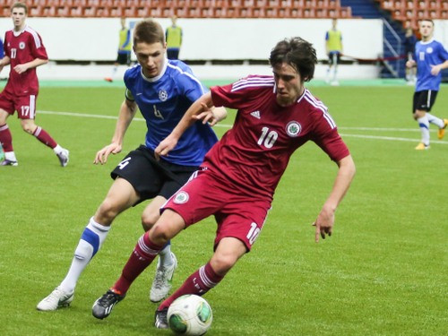 Latvijas U21 izlase zaudē Igaunijai un spēlēs par 5.-8. vietu (+video)