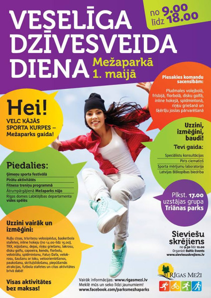 Mežaparkā maijs sāksies ar "Veselīga dzīvesveida dienu"