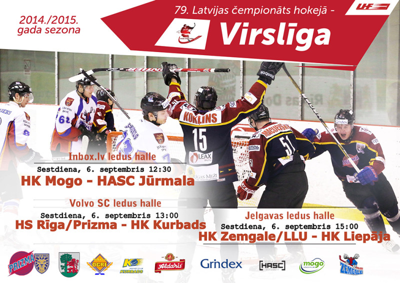 Sestdien startē Latvijas virslīgas hokeja čempionāts