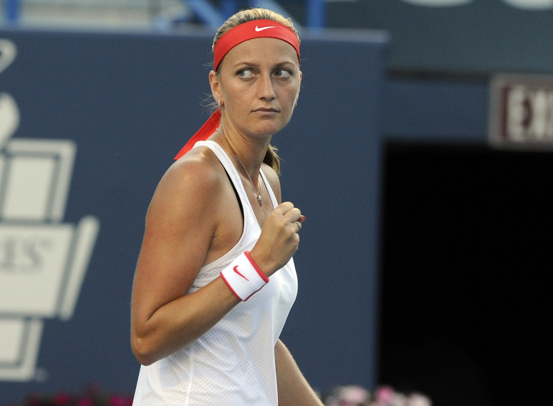 Kvitova sesto reizi pieveic Radvaņsku