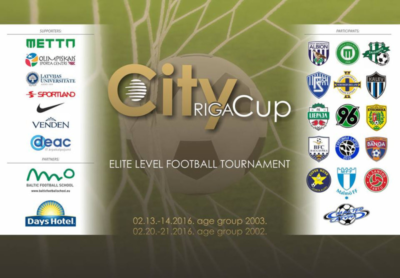 Nedēļas nogalē "Riga City Cup" U14 vecuma grupā