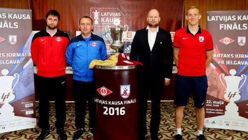 Pirms kaujas "Spartaks" un "Jelgava" grib trofeju - Latvijas kausu