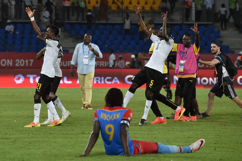 Gana un Ēģipte izcīna minimālas uzvaras, iekļūstot pusfinālā